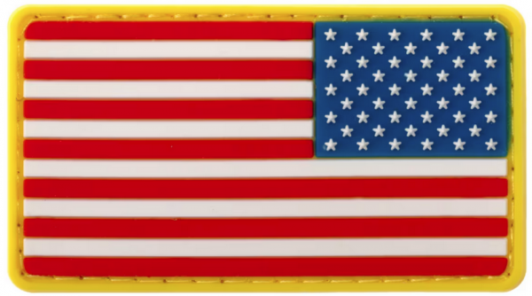 Patch PVC drapeau americain reversed