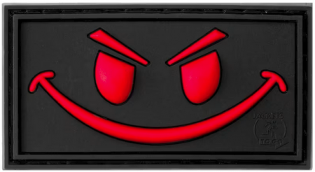 Patch PVC evil smile