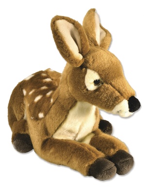Peluche faon couch� 26 cm