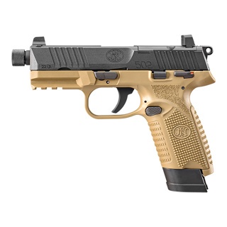 Pistolet Fn herstal 502 tactical FDE/BLK cal 22 lr