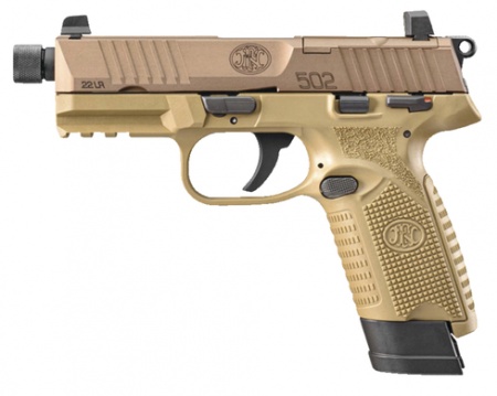 Pistolet Fn herstal 502 tactical FDE cal 22 lr