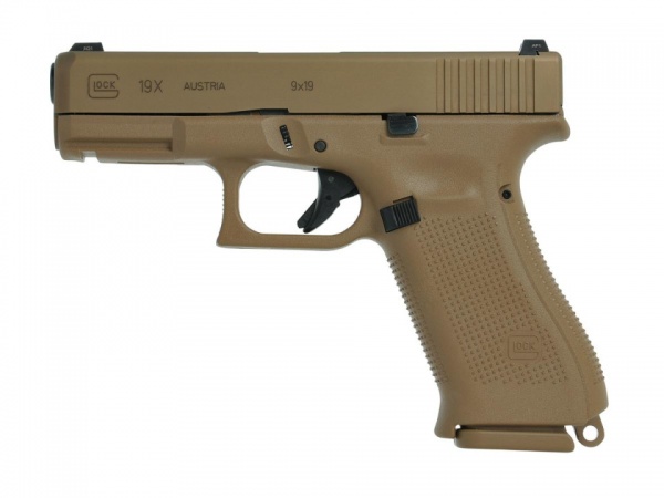 Pistolet Glock 19X cal 9x19 couleur coyote