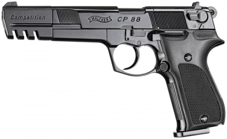 Pistolet Walther CP 88 comp&eacute;tition 5.6 pouces a Co2 cal 4.5 mm couleur noir