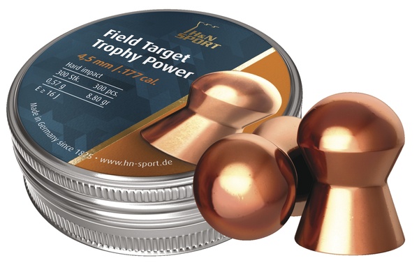 Plomb � jupe H&N field target trophy power cal 4.5 mm 0.57 g boite de 300