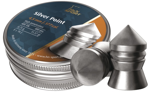 Plomb � jupe H&N silver point calibre 4.5mm pointue 0,75g boite de 400
