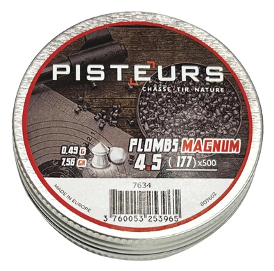 Plomb a jupe Pisteurs t�te pointue 4.5mm boite de 500