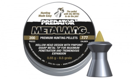 Plomb pr&eacute;dator m&eacute;talmag cal 4.5 mm 055g boite de 200