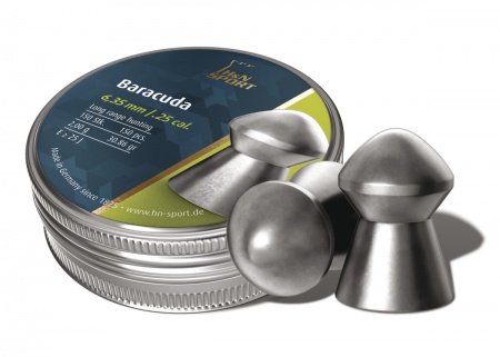 Plombs H&N Baracuda cal 6.35 mm t&ecirc;te ogivale 2g