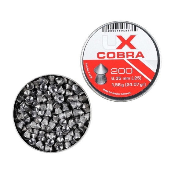 Plombs Umarex Cobra calibre 6,35 mm (.25) � Bo�te de 200Polmb Umarex cobra calibre 6.35 x200
