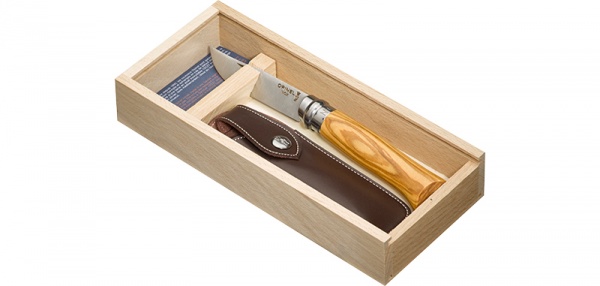 Plumier Opinel n�8 manche en olivier lame acier 