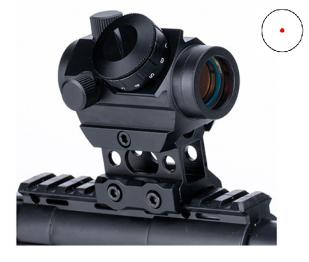 Point rouge tactical ops t1 avec montage flexline