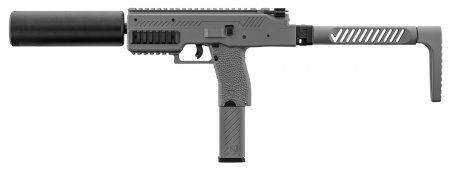 R&eacute;plique airsoft Vorsk SMG VMP-1X gris avec silencieux 