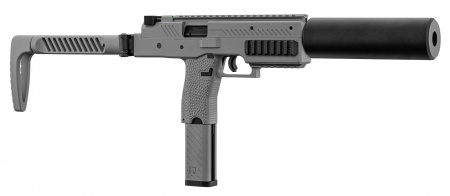 R&eacute;plique airsoft Vorsk SMG VMP-1X gris avec silencieux 
