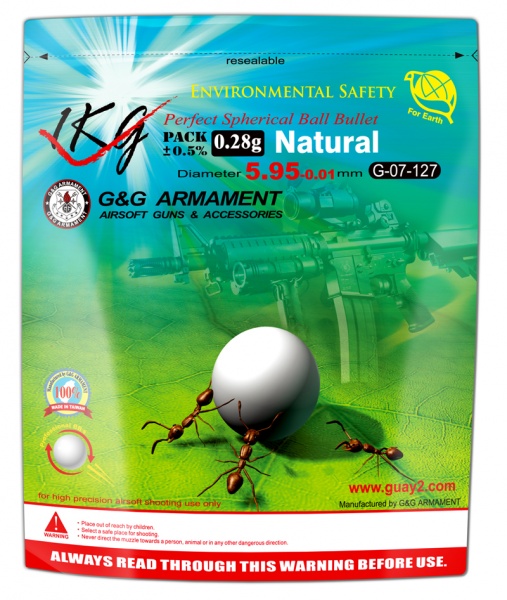 Sachet de billes bio G&G 0.28g 1kg