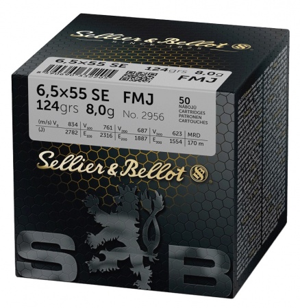 SELLIER BELLOT 6.5X55 SE 124 GRS 8G
