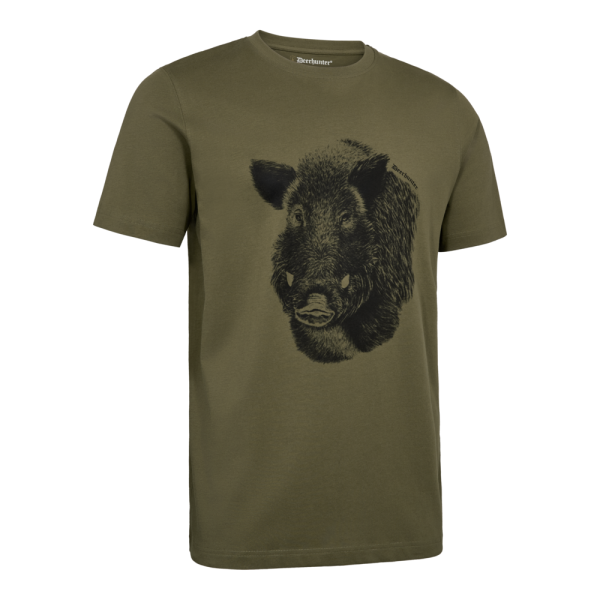 T-shirt Deerhunter en coton sanglier