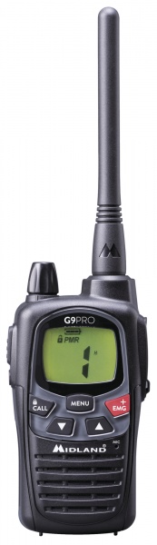 Talkie walkie Midland G9 pro noir + oreillette