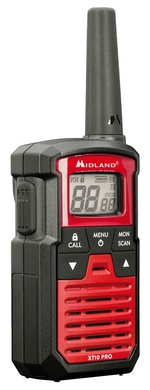 Talkie walkie Midland XT10 rouge/noir lot de 2
