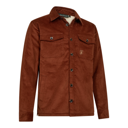 Veste en velours c&ocirc;tel&eacute; doubl&eacute;e Deerhunter sherpa rustleaf