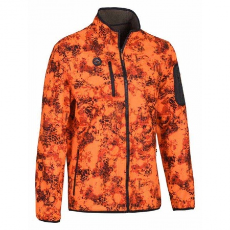 Veste polaire coupe vent reversible ProHunt viper blase et marron